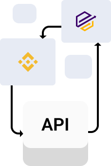 Keep control of your assets by trading via exchange API